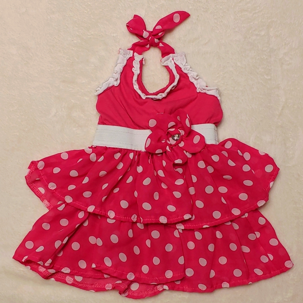 🎁 Little Lass halter dress top sz 24 months